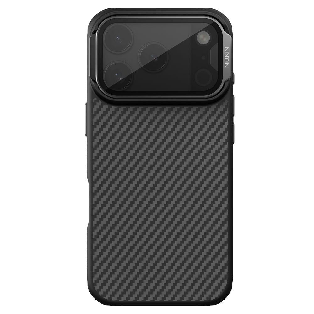 MagSafe Case for Apple iPhone 18 Pro / 17 Pro, Nillkin, CarboProp with Transparent Black Lens Cover, Black