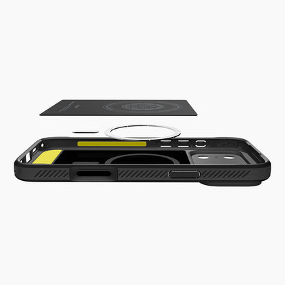 MagSafe tok Apple iPhone 18 Pro / 17 Pro-hoz, Spigen, Rugged Armor, Matt fekete ACS12147