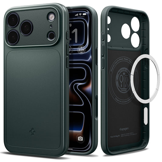 MagSafe tok Apple iPhone 18 Pro / 17 Pro-hoz, Spigen, Thin Fit, Zöld ACS12145