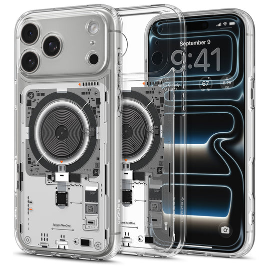 MagSafe tok Apple iPhone 18 Pro / 17 Pro-hoz, Spigen, Ultra Hybrid Neo One, Átlátszó ACS12166
