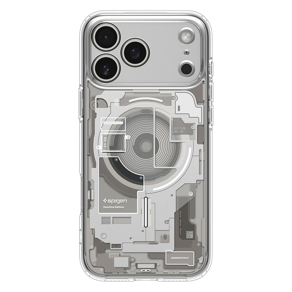 MagSafe tok Apple iPhone 18 Pro / 17 Pro-hoz, Spigen, Ultra Hybrid Neo One, Átlátszó ACS12166