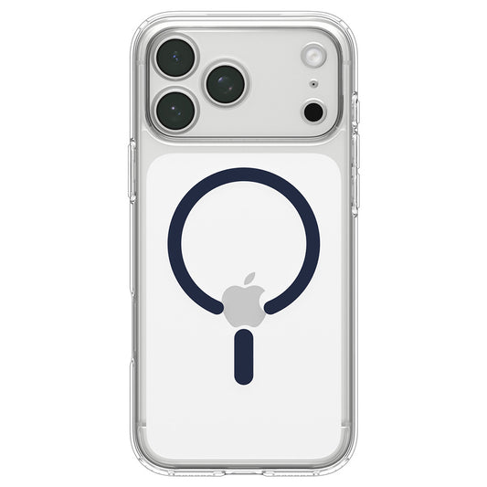 MagSafe tok Apple iPhone 18 Pro / 17 Pro-hoz, Spigen, Ultra Hybrid, Átlátszó Tengerészkék ACS12158