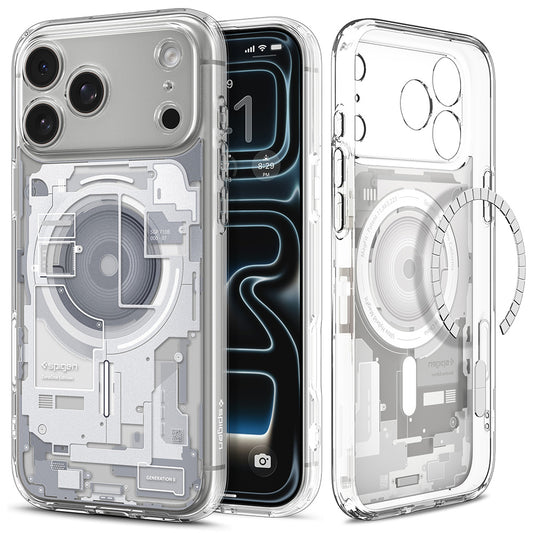 MagSafe tok Apple iPhone 18 Pro / 17 Pro-hoz, Spigen, Ultra Hybrid Zero One, Fehér ACS12163