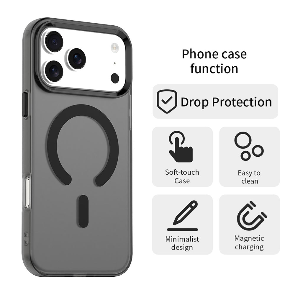 MagSafe tok Apple iPhone 18 Pro / 17 Pro-hoz, Techsuit, CandyCase, Fekete