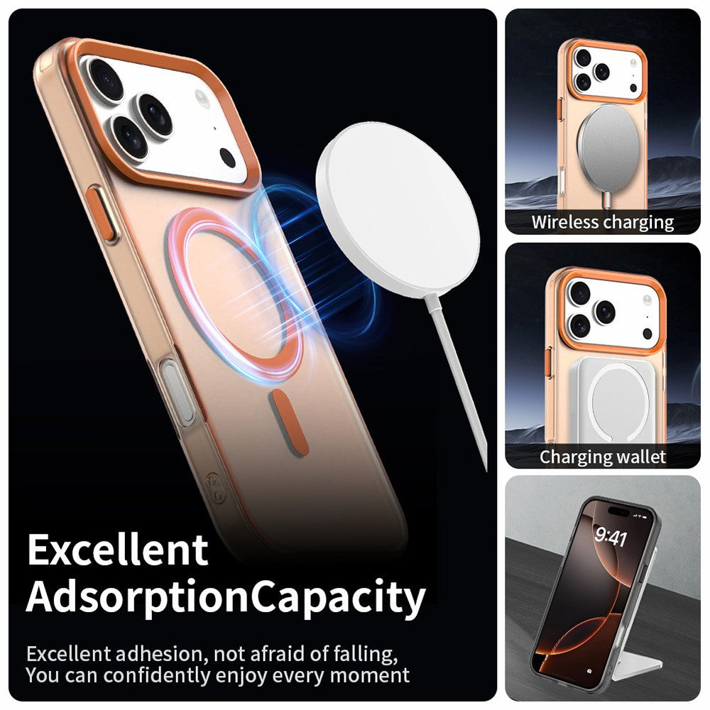 MagSafe tok Apple iPhone 18 Pro / 17 Pro-hoz, Techsuit, CandyCase, Narancssárga