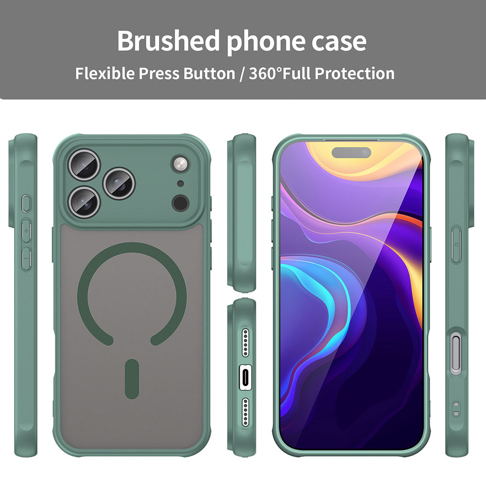 MagSafe tok Apple iPhone 18 Pro / 17 Pro-hoz, Techsuit, HaloFrost II, Zöld