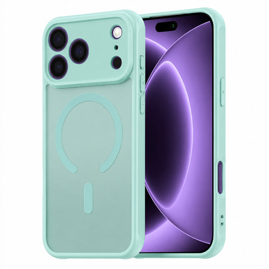 MagSafe tok Apple iPhone 18 Pro / 17 Pro-hoz, Techsuit, HaloFrost II, Világos zöld