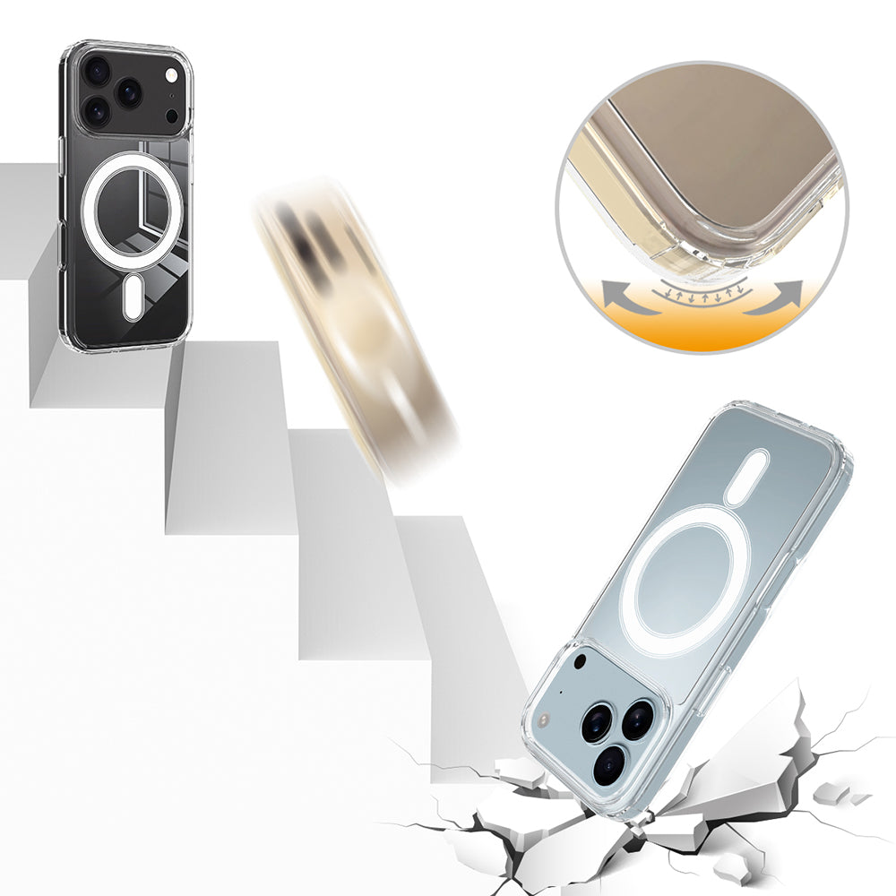 MagSafe tok Apple iPhone 18 Pro / 17 Pro-hoz, Techsuit, Pro, Átlátszó