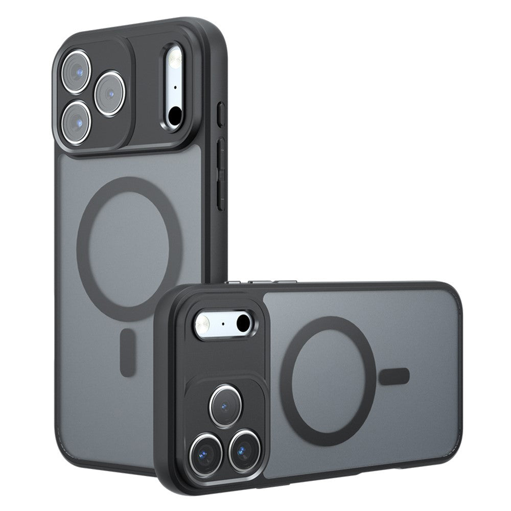 MagSafe tok Apple iPhone 18 Pro / 17 Pro-hoz, Techsuit, PureFrost, Fekete Szatén