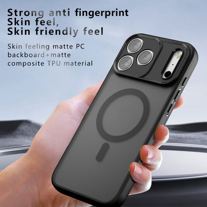 MagSafe tok Apple iPhone 18 Pro / 17 Pro-hoz, Techsuit, PureFrost, Fekete Szatén