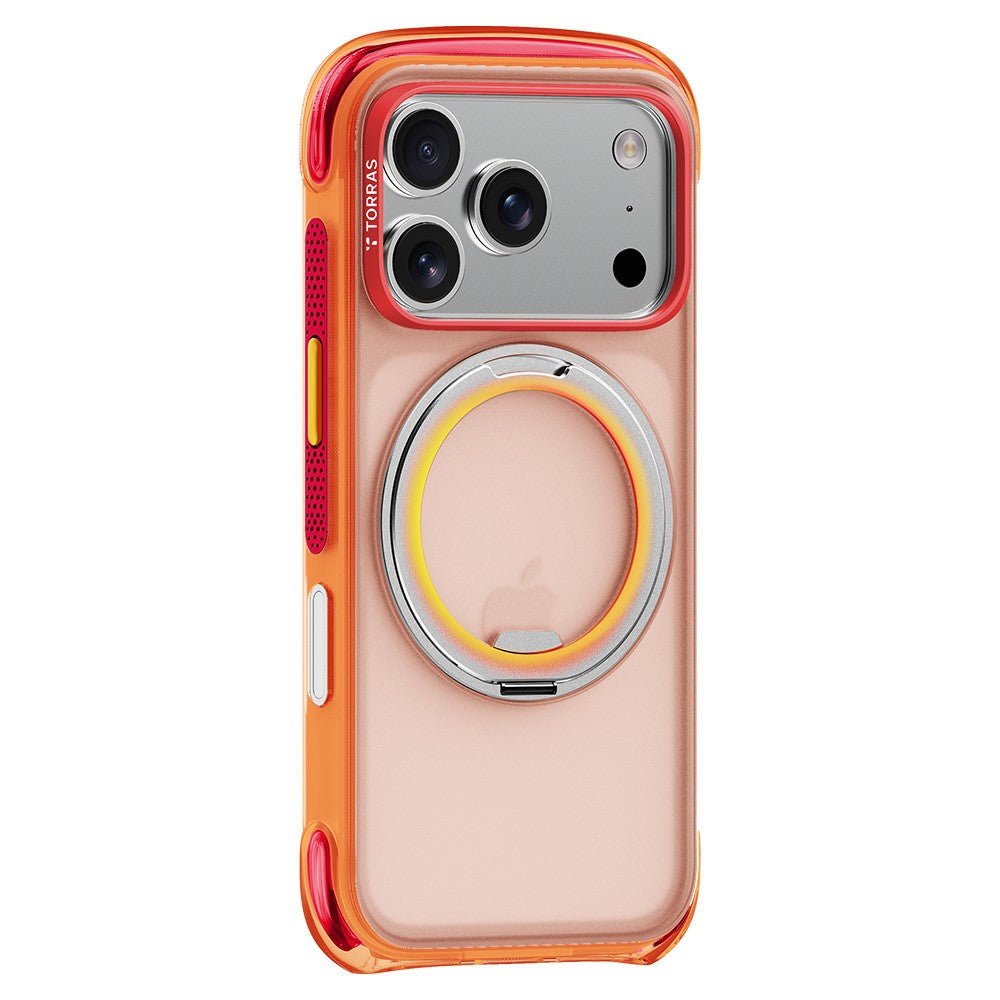 MagSafe tok Apple iPhone 18 Pro / 17 Pro készülékhez, Torras, O3 Air Core, Narancssárga