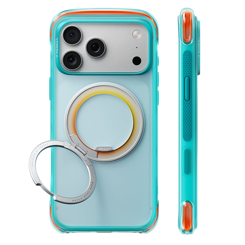 MagSafe Case for Apple iPhone 18 Pro / 17 Pro, Torras, O3 Air Core, Turquoise