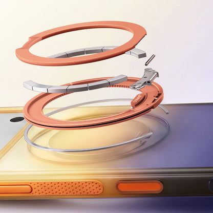 MagSafe tok Apple iPhone 18 Pro / 17 Pro-hoz, Torras, Ostand O3 Air Gradient, Kék Narancs