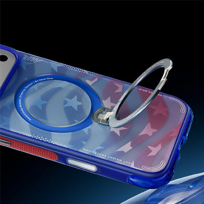 MagSafe tok Apple iPhone 18 Pro / 17 Pro-hoz, Torras, Ostand Q3 Air Football, Kék