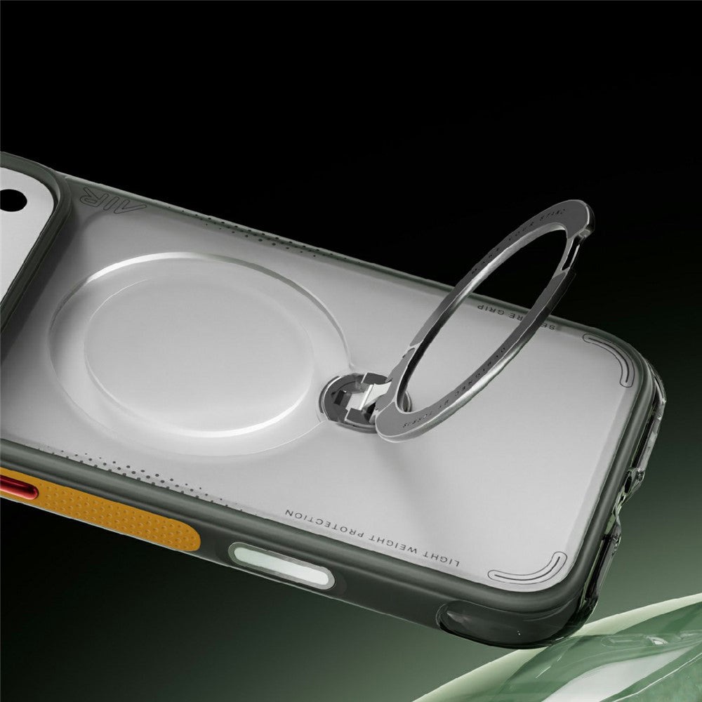 MagSafe tok Apple iPhone 18 Pro / 17 Pro-hoz, Torras, Ostand Q3 Air Football, Szürke