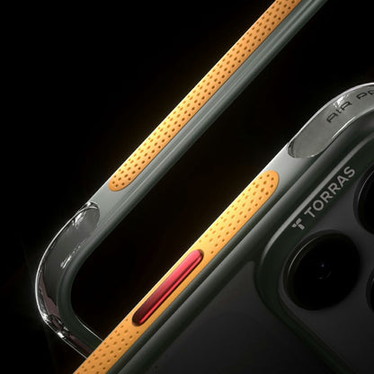 MagSafe tok Apple iPhone 18 Pro / 17 Pro-hoz, Torras, Ostand Q3 Air Football, Szürke