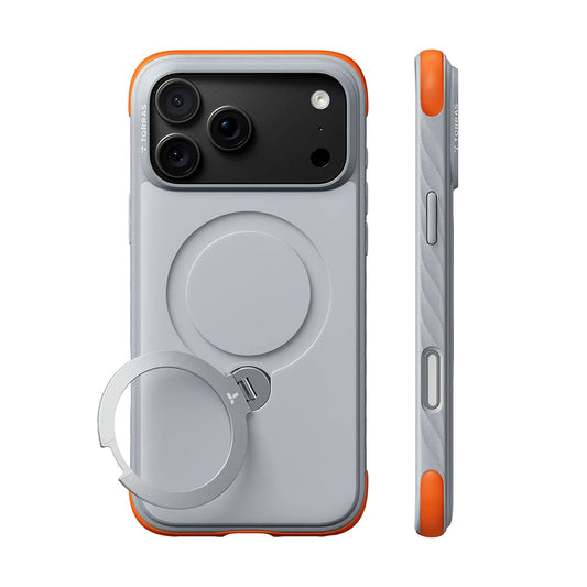MagSafe tok Apple iPhone 18 Pro / 17 Pro-hoz, Torras, Ostand Q3 Rugged, Fehér