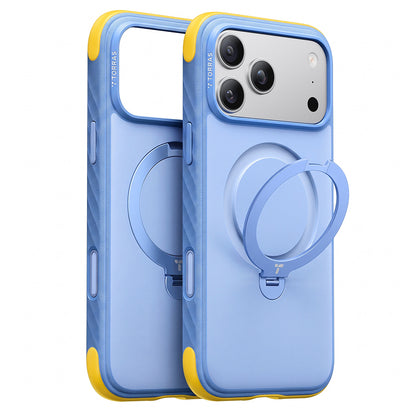 MagSafe tok Apple iPhone 18 Pro / 17 Pro-hoz, Torras, Ostand Q3 Rugged, Kék