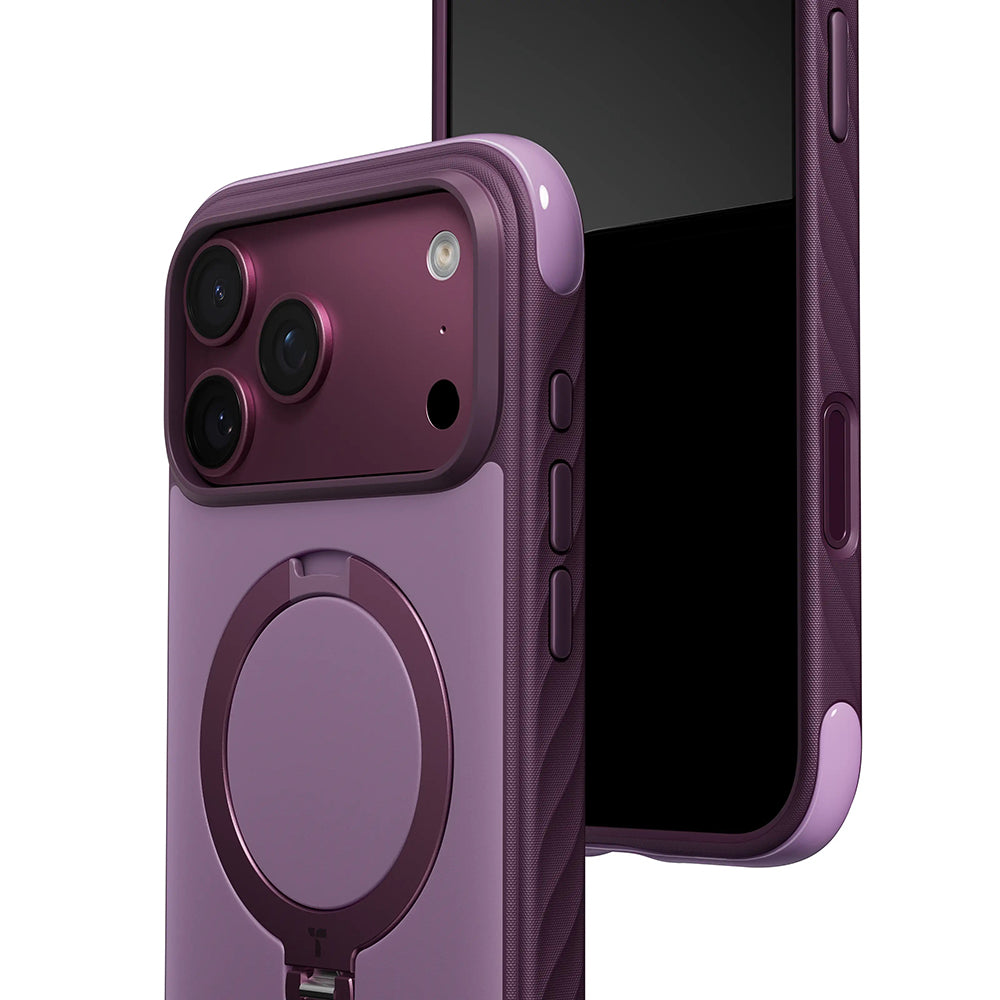 MagSafe Case for Apple iPhone 18 Pro / 17 Pro, Torras, Ostand Q3 Rugged, Purple