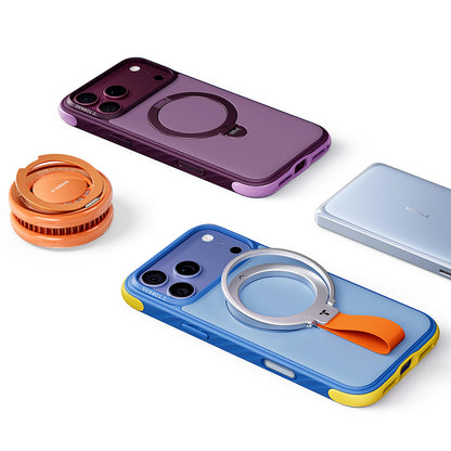 MagSafe Case for Apple iPhone 18 Pro / 17 Pro, Torras, Ostand Q3 Rugged, Purple