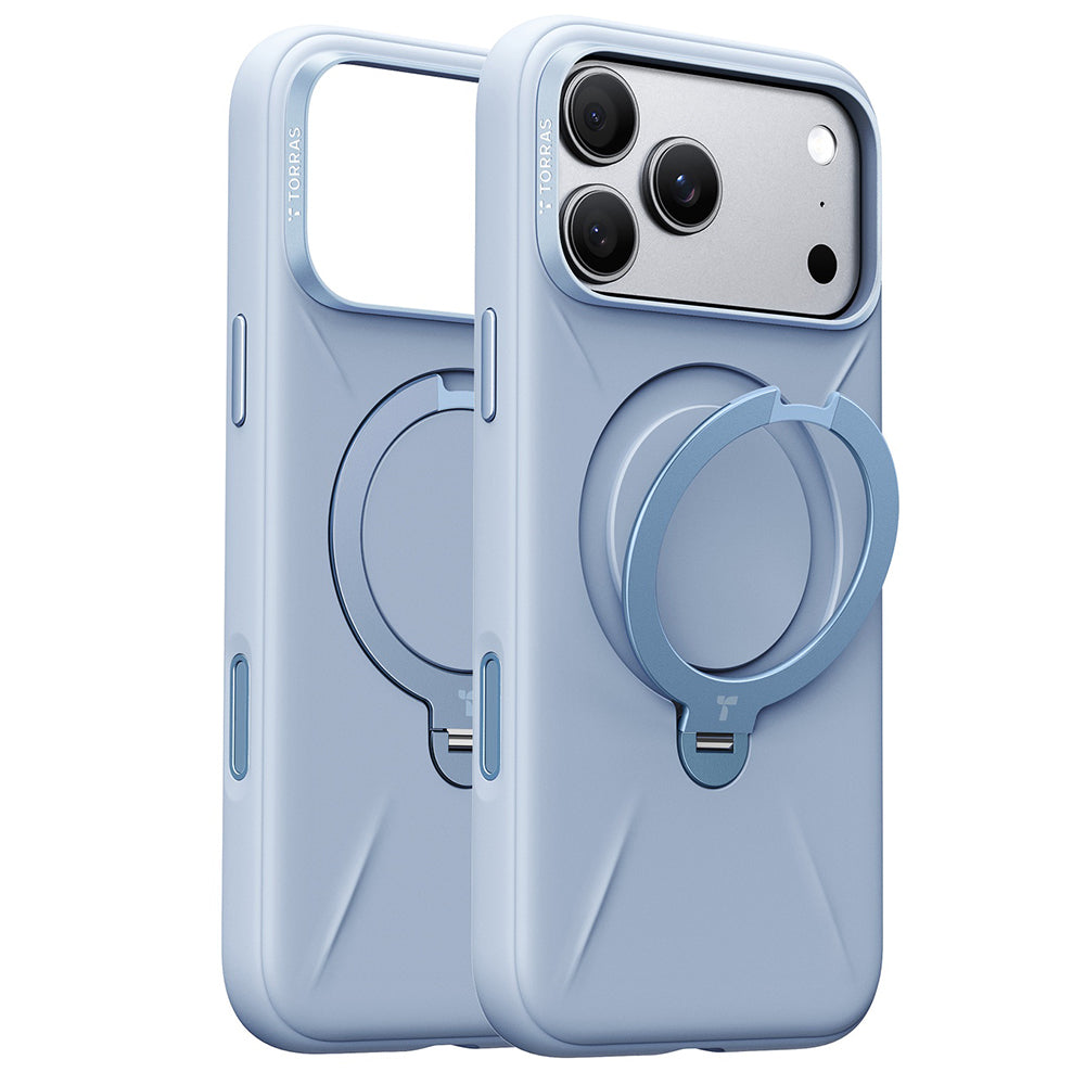 MagSafe tok Apple iPhone 18 Pro / 17 Pro-hoz, Torras, QPRO szilikon, kék