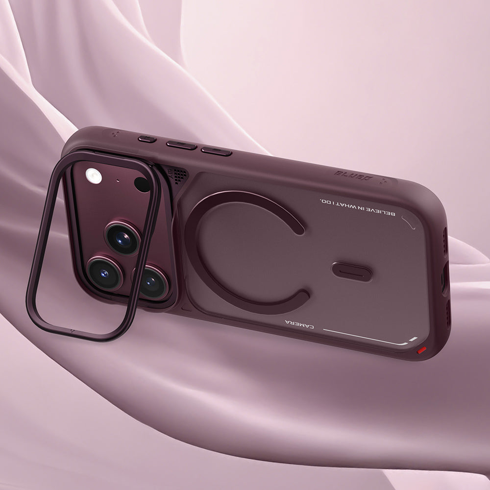MagSafe tok Apple iPhone 18 Pro Max / 17 Pro Max készülékhez, Blueo, hőelvezető állvánnyal, szaténfekete