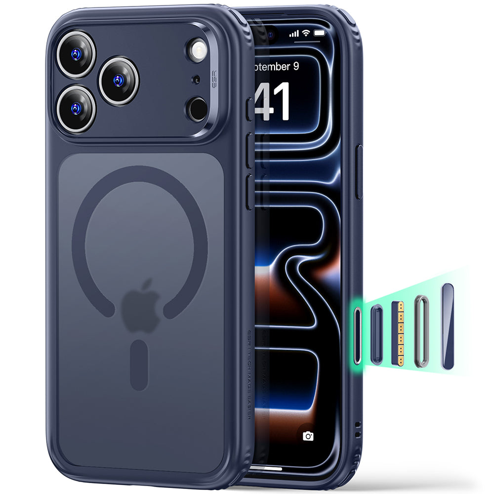 MagSafe tok Apple iPhone 18 Pro Max / 17 Pro Max számára, ESR, Classic Hybrid, Selyemkék