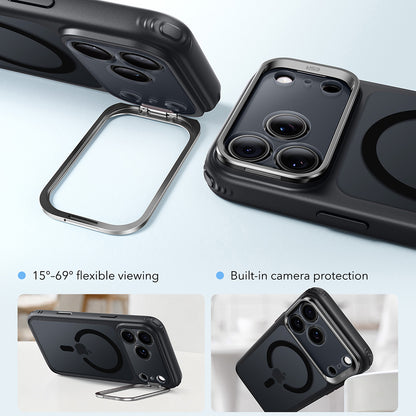 MagSafe tok Apple iPhone 18 Pro Max / 17 Pro Max számára, ESR, Classic Hybrid Kickstand, Fekete Szatén
