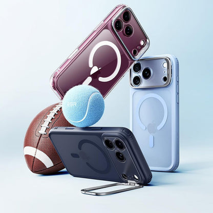 MagSafe tok Apple iPhone 18 Pro Max / 17 Pro Max számára, ESR, Classic Hybrid Kickstand, Sötétbordó Szatén
