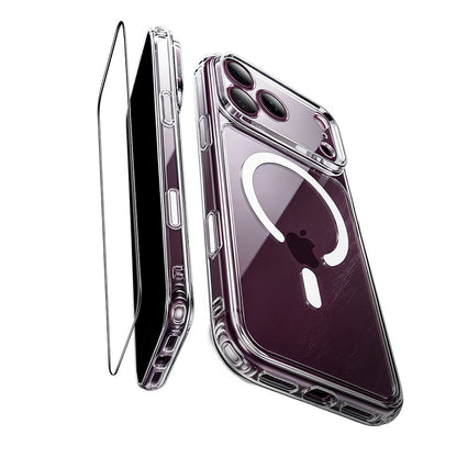 MagSafe tok Apple iPhone 18 Pro Max / 17 Pro Max készülékhez, ESR, Classic Hybrid képernyővédővel, átlátszó