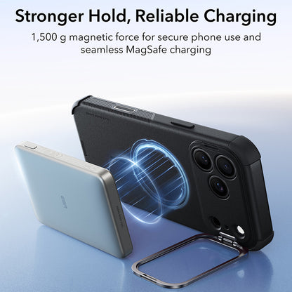 MagSafe tok Apple iPhone 18 Pro Max / 17 Pro Max készülékhez, ESR, Cyber Armor Kickstand, Fekete