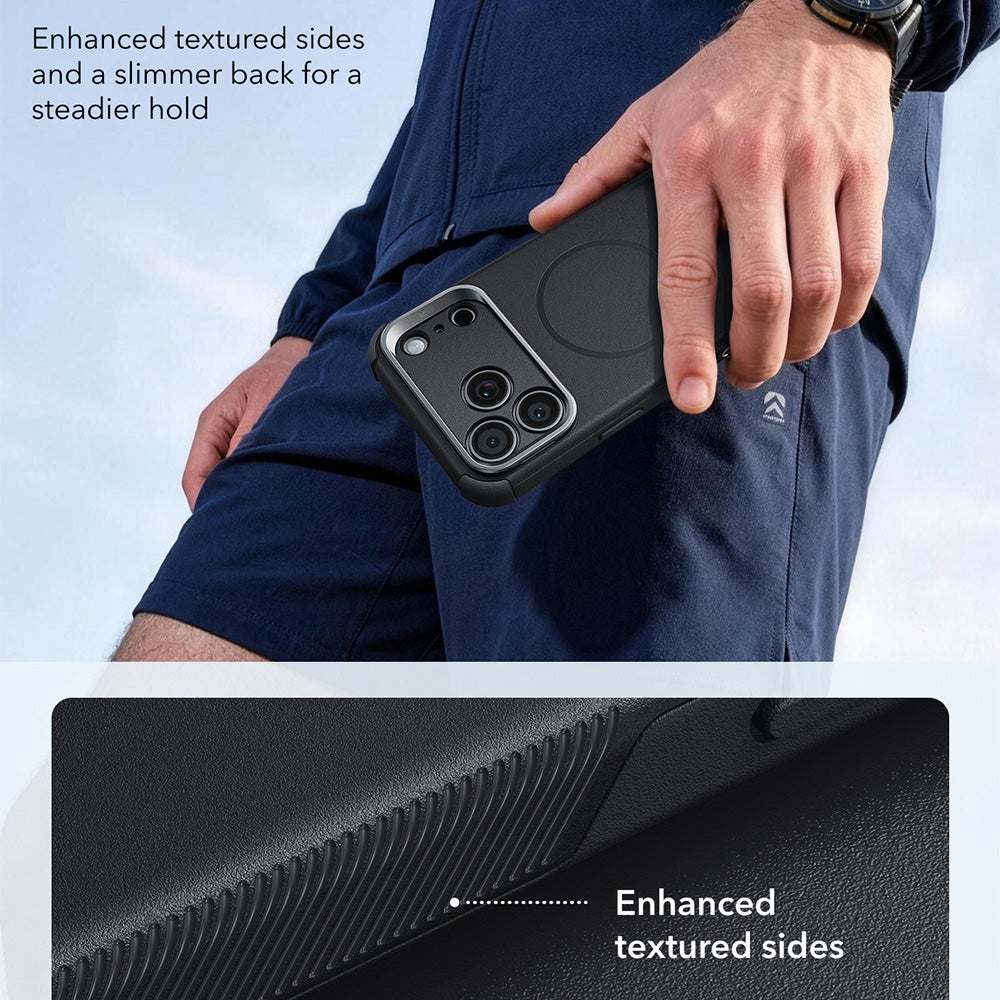 MagSafe tok Apple iPhone 18 Pro Max / 17 Pro Max készülékhez, ESR, Cyber Armor Kickstand, Fekete
