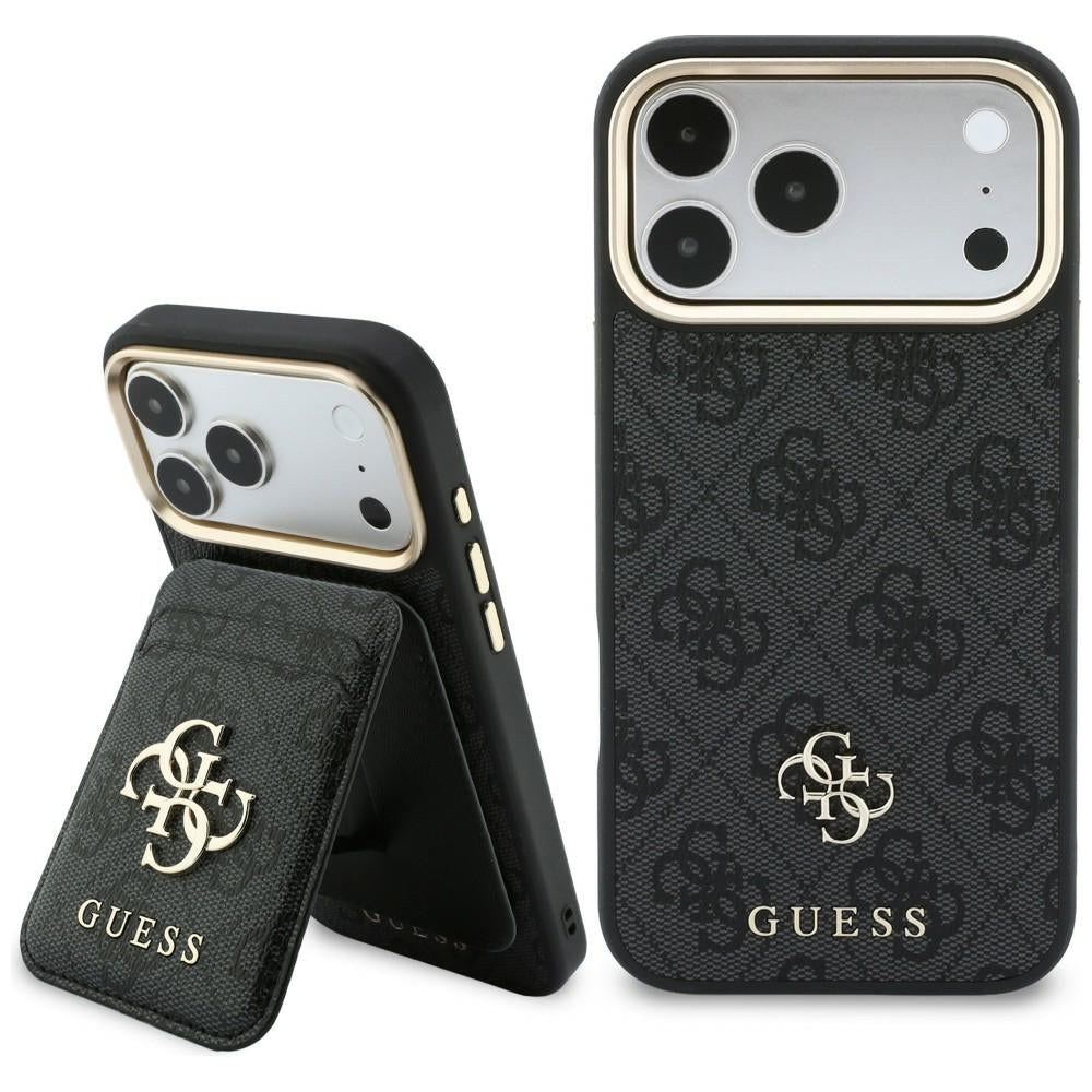 Guess 4G kártyatartós, fekete MagSafe tok Apple iPhone 18 Pro Max / 17 Pro Max készülékhez