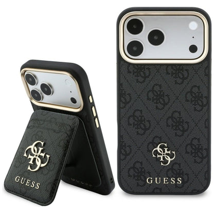 Guess 4G kártyatartós, fekete MagSafe tok Apple iPhone 18 Pro Max / 17 Pro Max készülékhez