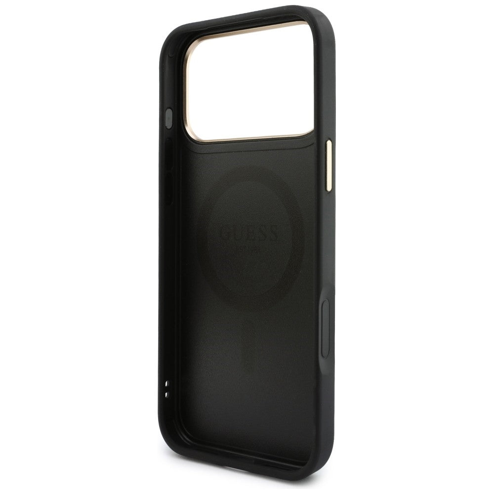 Guess 4G kártyatartós, fekete MagSafe tok Apple iPhone 18 Pro Max / 17 Pro Max készülékhez