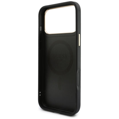 Guess 4G kártyatartós, fekete MagSafe tok Apple iPhone 18 Pro Max / 17 Pro Max készülékhez