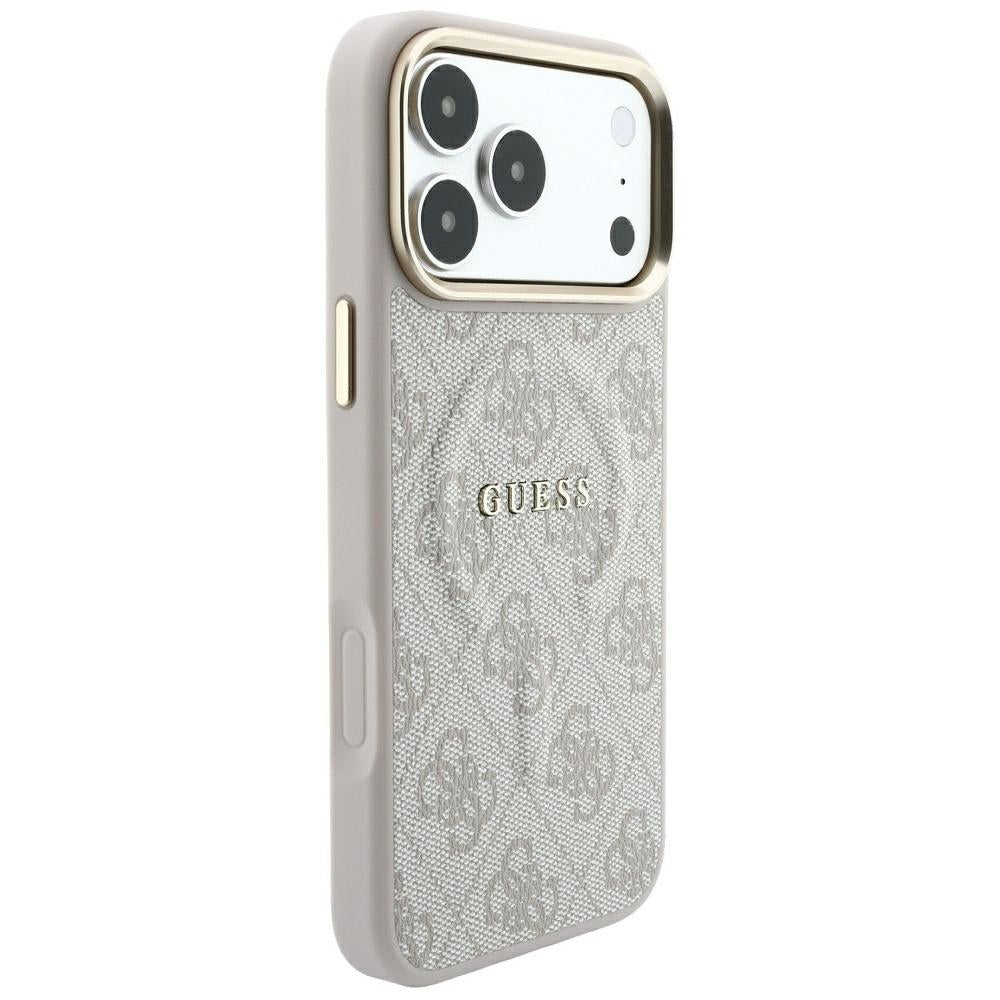 MagSafe Case for Apple iPhone 18 Pro Max / 17 Pro Max, Guess, 4G Embossed Classic, Pink