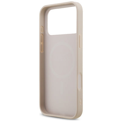MagSafe Case for Apple iPhone 18 Pro Max / 17 Pro Max, Guess, 4G Small and Classic, Pink