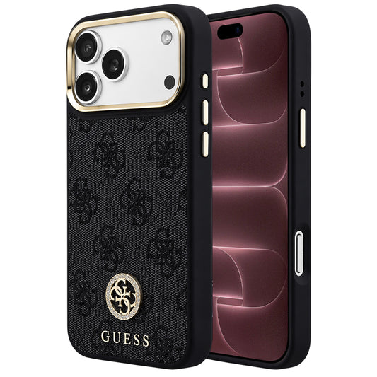 MagSafe tok Apple iPhone 18 Pro Max / 17 Pro Max készülékhez, Guess, 4G Strass Logo, fekete