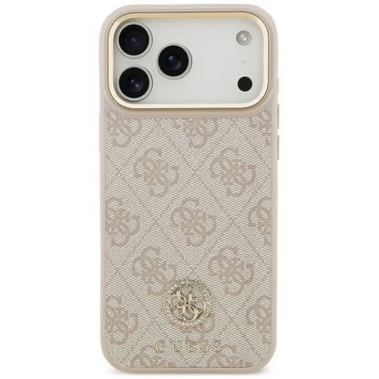 MagSafe tok Apple iPhone 18 Pro Max / 17 Pro Max készülékhez, Guess, 4G Strass Logo, rózsaszín