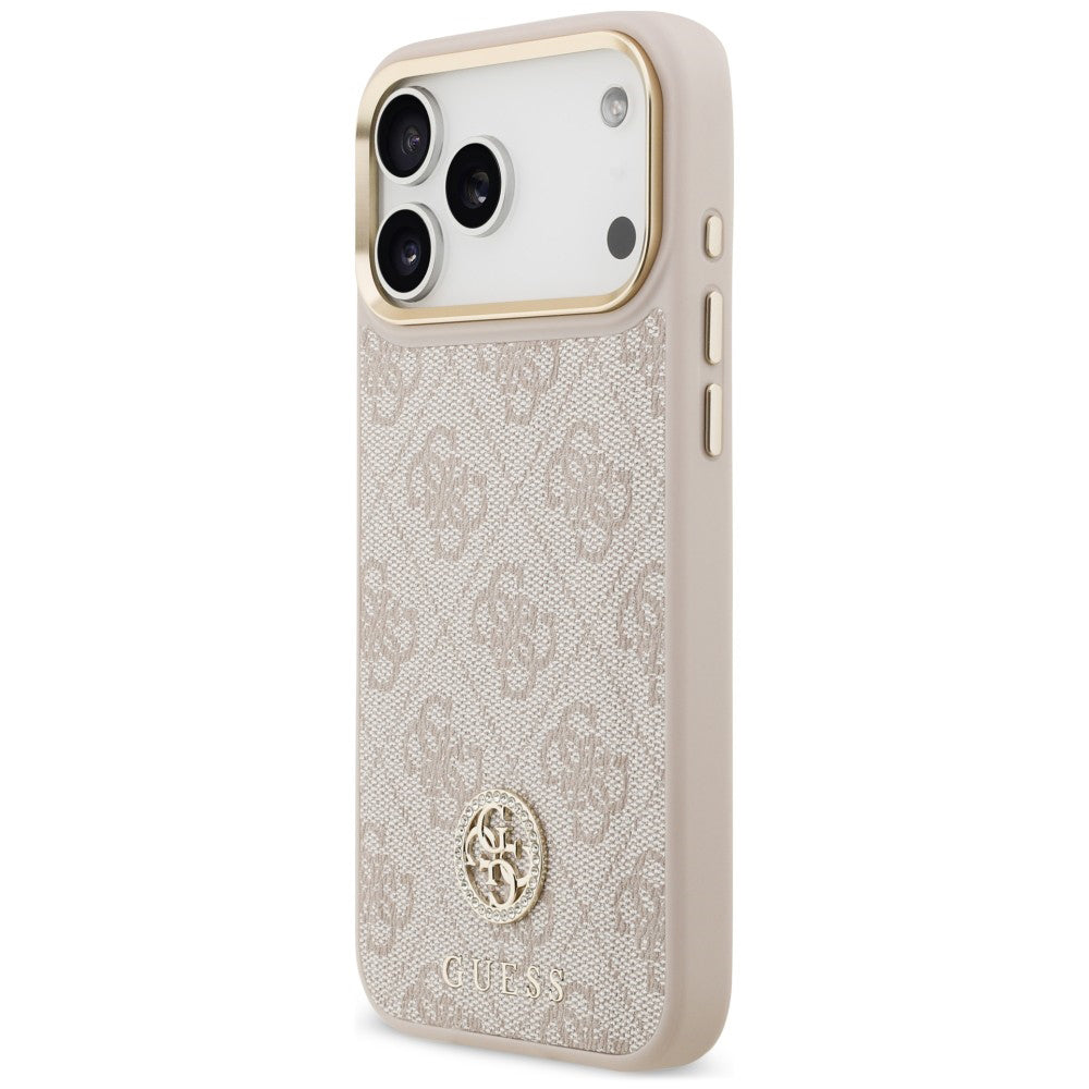 MagSafe tok Apple iPhone 18 Pro Max / 17 Pro Max készülékhez, Guess, 4G Strass Logo, rózsaszín