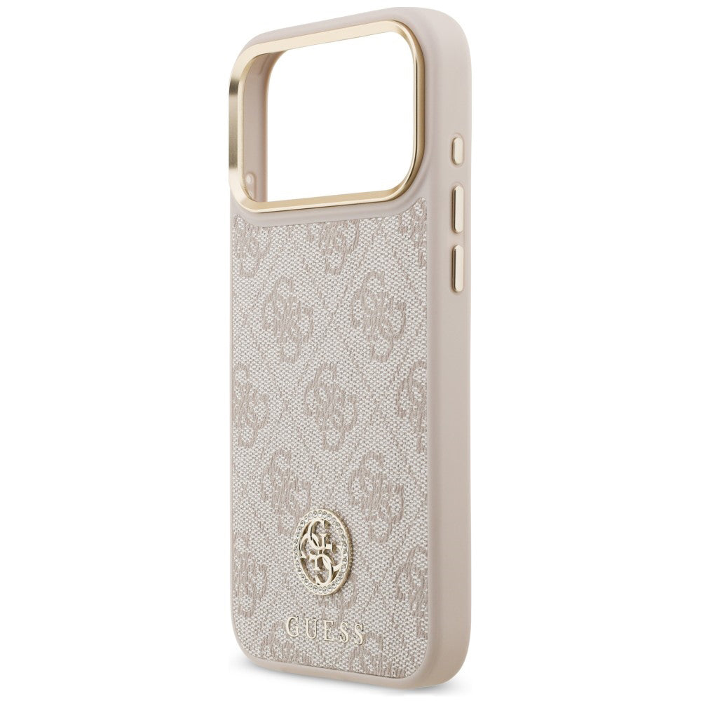 MagSafe tok Apple iPhone 18 Pro Max / 17 Pro Max készülékhez, Guess, 4G Strass Logo, rózsaszín