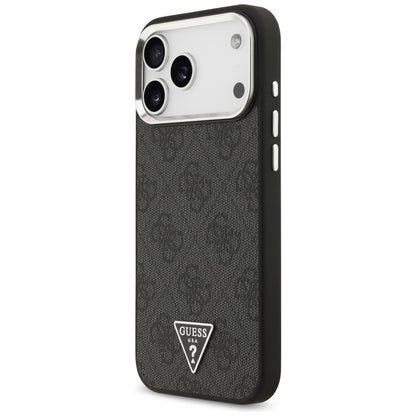 MagSafe Case for Apple iPhone 18 Pro Max / 17 Pro Max, Guess, 4G Triangle Logo, Black