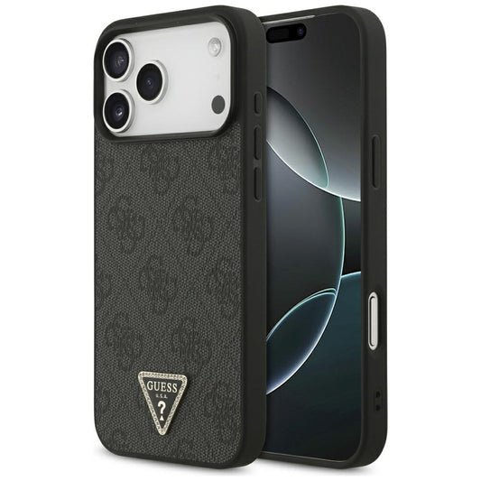 MagSafe tok Apple iPhone 18 Pro Max / 17 Pro Max készülékhez, Guess, 4G Triangle Strass, Fekete