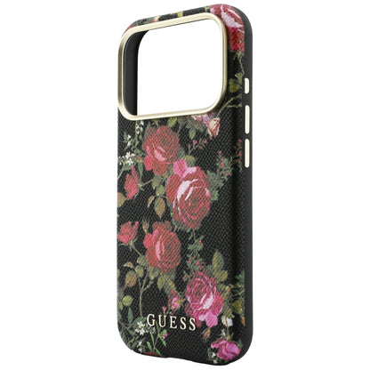 MagSafe tok Apple iPhone 18 Pro Max / 17 Pro Max készülékhez, Guess, Blossom Roses Print, fekete