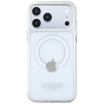 MagSafe tok Apple iPhone 18 Pro Max / 17 Pro Max készülékhez, Guess, Fém Kontúr, Ezüst