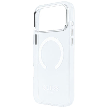 MagSafe tok Apple iPhone 18 Pro Max / 17 Pro Max készülékhez, Guess, Fém Kontúr, Ezüst