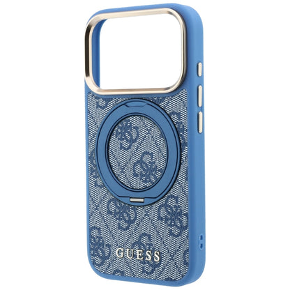 MagSafe tok Apple iPhone 18 Pro Max / 17 Pro Max készülékhez, Guess, Ring Stand 360 4G Classic Logo, Kék