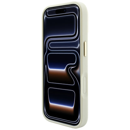 MagSafe tok Apple iPhone 18 Pro Max / 17 Pro Max készülékhez, Guess, Saffiano Peony Hot Stamp, bézs