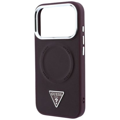 Guess Triangle Logo bordó MagSafe tok Apple iPhone 18 Pro Max / 17 Pro Max készülékhez